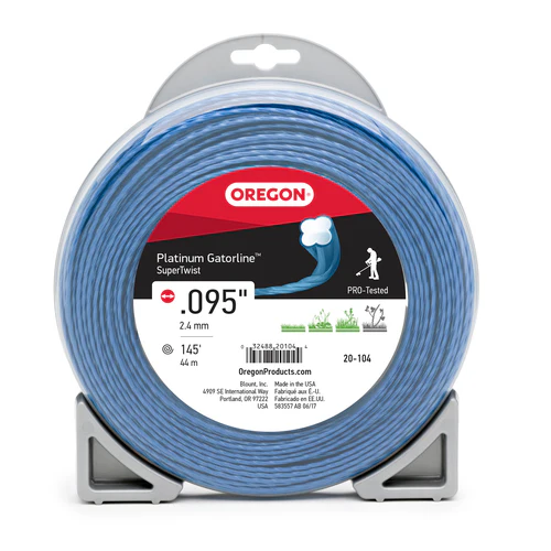 Oregon Platinum Gatorline Supertwist Trimmer Line, .095" by 145' (20-104)
