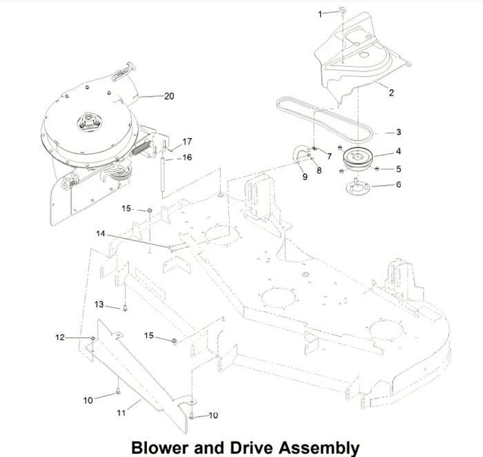 Toro® 2000 Series E-Z Vac Blower & Drive Kit for 48" Deck (LTD QTY)