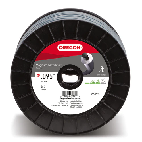 Oregon Magnum Gatorline Round Trimmer Line, .095" by 866' (22-195)