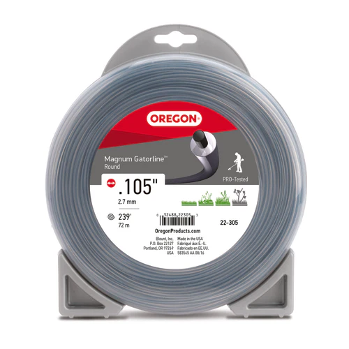Oregon Magnum Gatorline Round Trimmer Line, .105" by 228' (22-305)