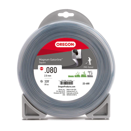 Oregon Magnum Gatorline Square trimmer Line, .080" by 328' (22-480)