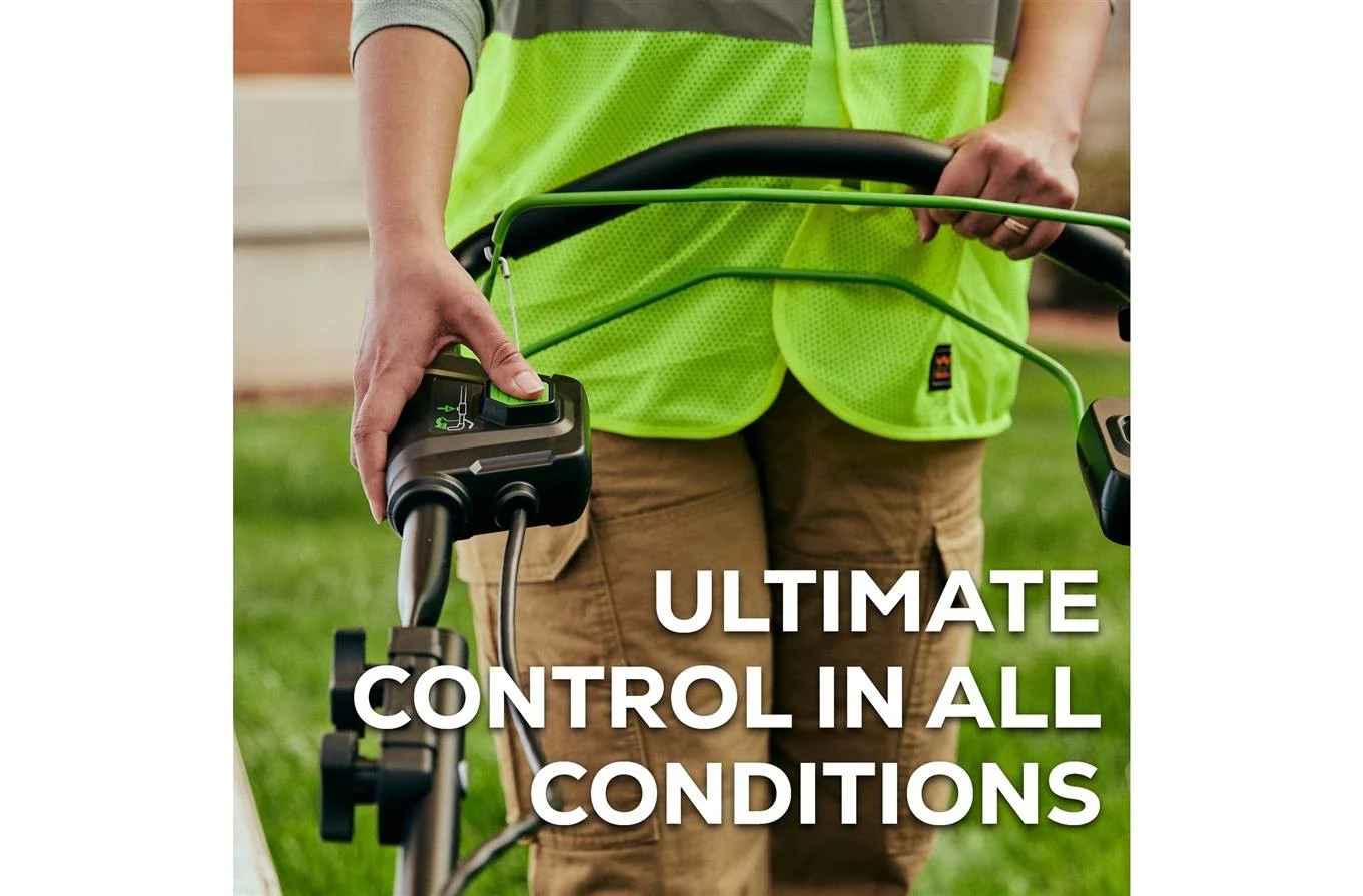 Greenworks 82V 21" Brushless Self-Propelled Mower with 8Ah Battery and Dual Port Charger (82LM21S-8DP) - Image 3