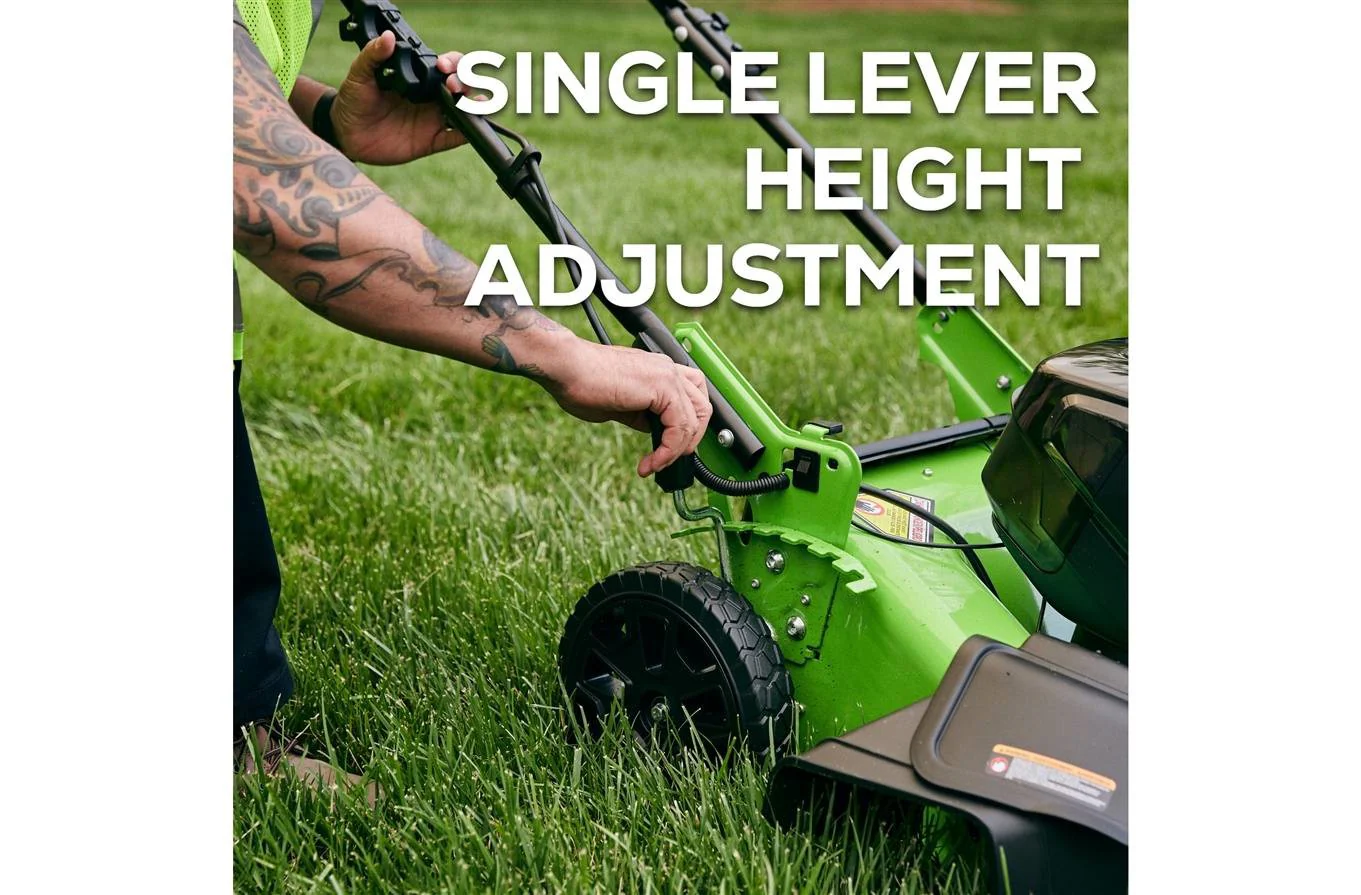 Greenworks 82V 21" Brushless Self-Propelled Mower with 8Ah Battery and Dual Port Charger (82LM21S-8DP) - Image 5