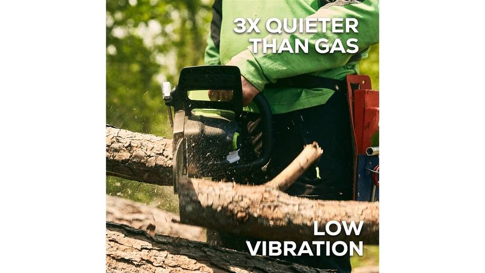 Greenworks 82V 20" 3.4kW Chainsaw with 4Ah Battery and Dual Port Charger (82CS34-4DP) - Image 3