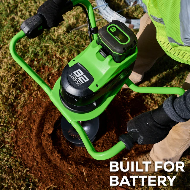 Greenworks 82V Earth Auger Kit w/ 4Ah Battery and Dual Port Charger (82EA8-4DP) - Image 3