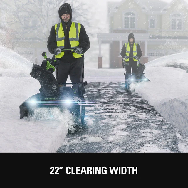 Greenworks 82V Brushless 22" Dual Port Snow Thrower Tool-Only (82SN22) - Image 3