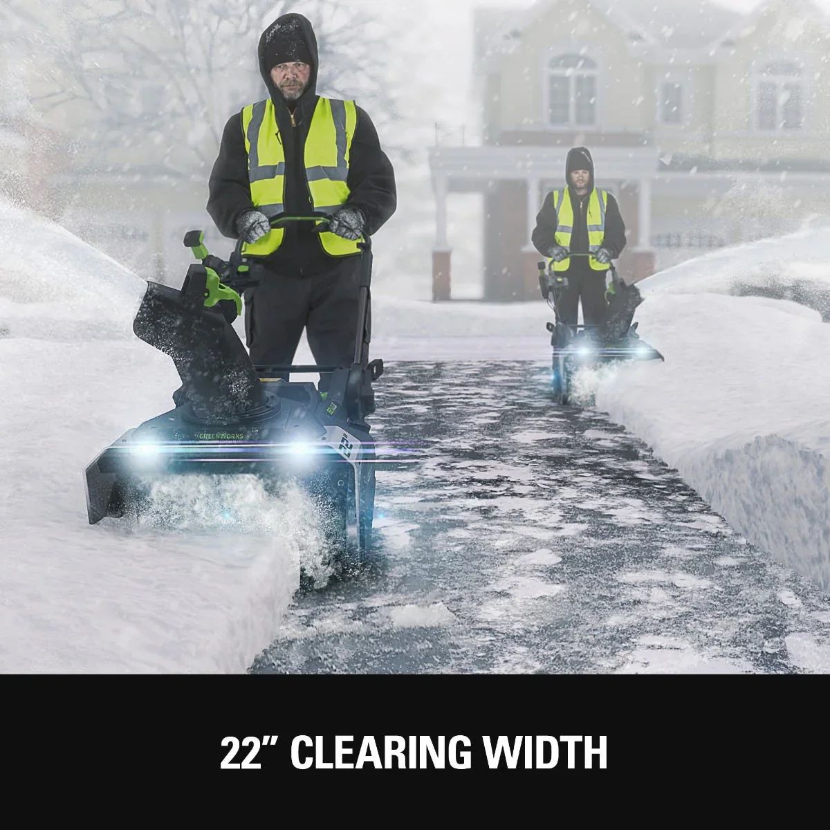 Greenworks 82V Brushless 22" Dual Port Snow Thrower Tool-Only | 82SN22 - Image 3