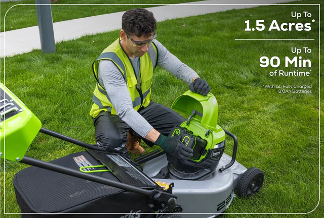 Greenworks Optimus ATM 22" Mower with (2) CORE530 batteries, DP Charger (ATM22A-C5DP) - Image 5