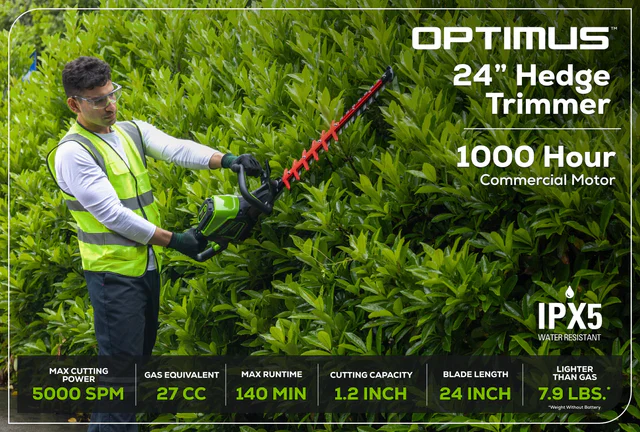Greenworks Optimus 82V 24" Hedge Trimmer Tool Only (HT241) - Image 2