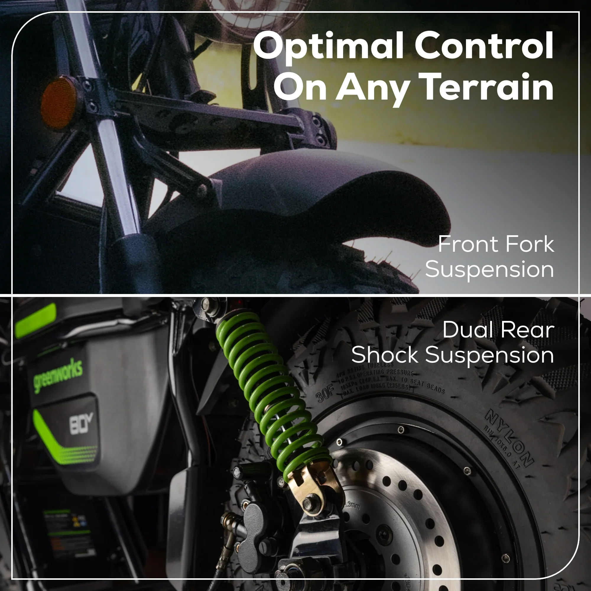 80V STEALTH Series Electric Mini-Bike (Tool Only) (MB80L00) - Image 8