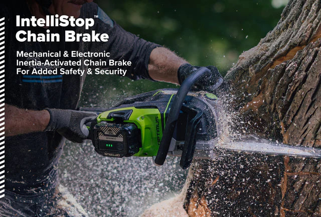 Greenworks OPTIMUS 82V 5.0kw 24" HOG Chainsaw Kit with CORE530 Battery & DP Charger (OCS800-C5DP-24) - Image 3