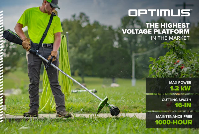 Greenworks 82v 1.2kW Optimus String Trimmer Core300 w/ Battery & Charger (ST121-C3DP) - Image 2