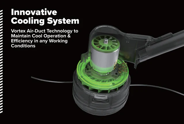 Greenworks 82v 1.2kW Optimus String Trimmer Core300 w/ Battery & Charger (ST121-C3DP) - Image 4