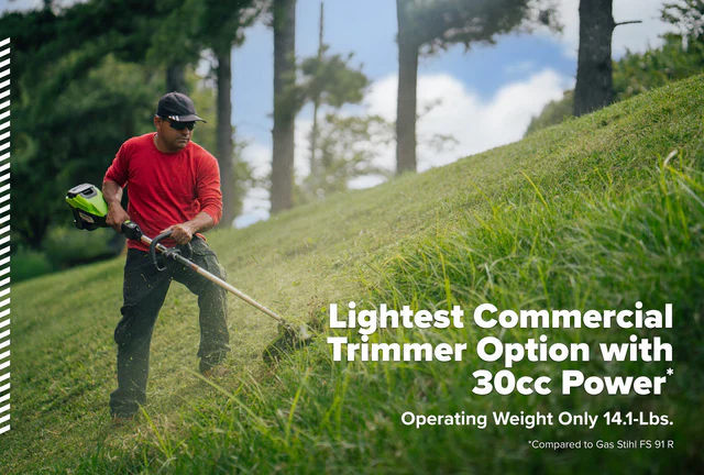 Greenworks Optimus 82V Top mounted 1.3kW String Trimmer Kit (ST131CB) - Image 3