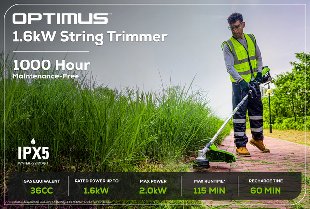 Optimus 82V 1.6 kW String Trimmer With Core300 DP Kit (ST161-C3DP) - Image 2