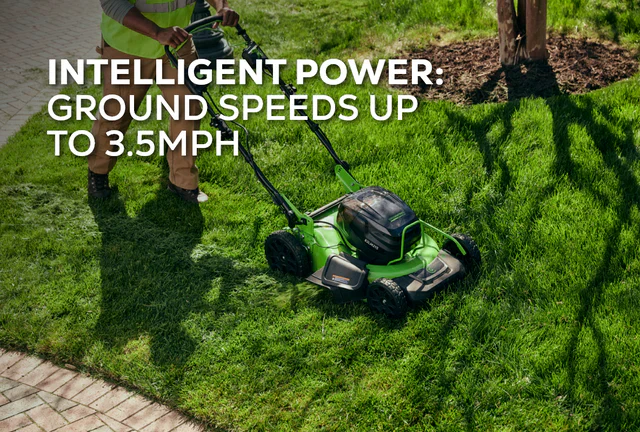 Greenworks 82V 21" Brushless Push Mower with 5Ah Battery and Dual Port Charger (82LM21-5DP) - Image 5