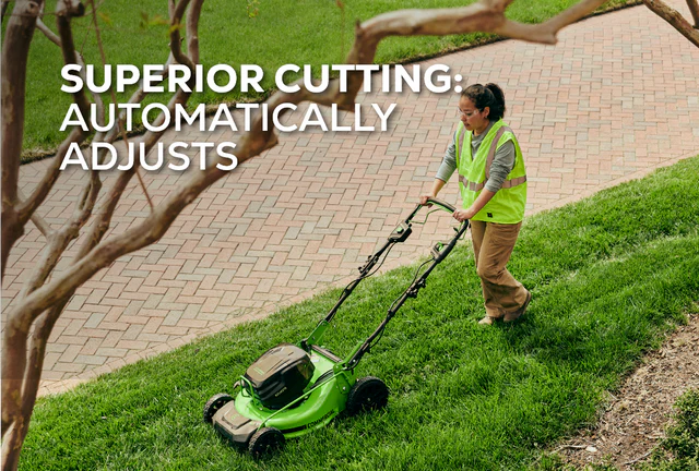 Greenworks 82V 21" Brushless Push Mower with 5Ah Battery and Dual Port Charger (82LM21-5DP) - Image 6