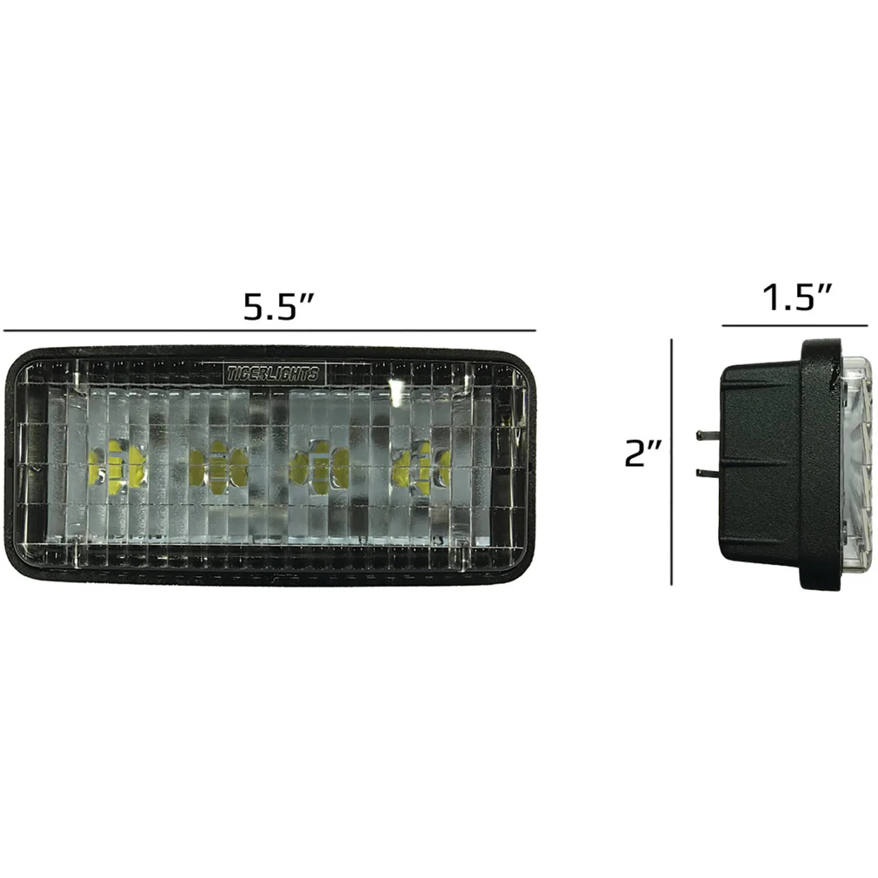 Tiger Lights Industrial Small Rectangular LED Headlight (RE306510) - Image 3