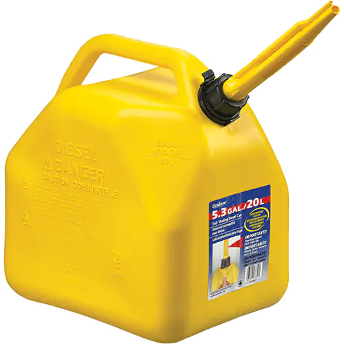 Scepter® 20L (5.3 gal.) Jerry Can, Yellow Diesel