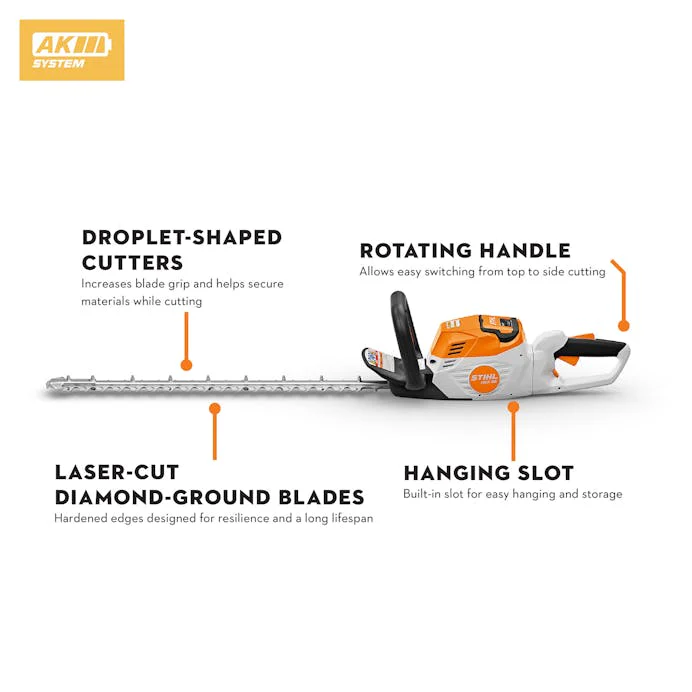 STIHL® HSA 60S Battery Hedge Trimmer w/ Battery & Charger - Image 6