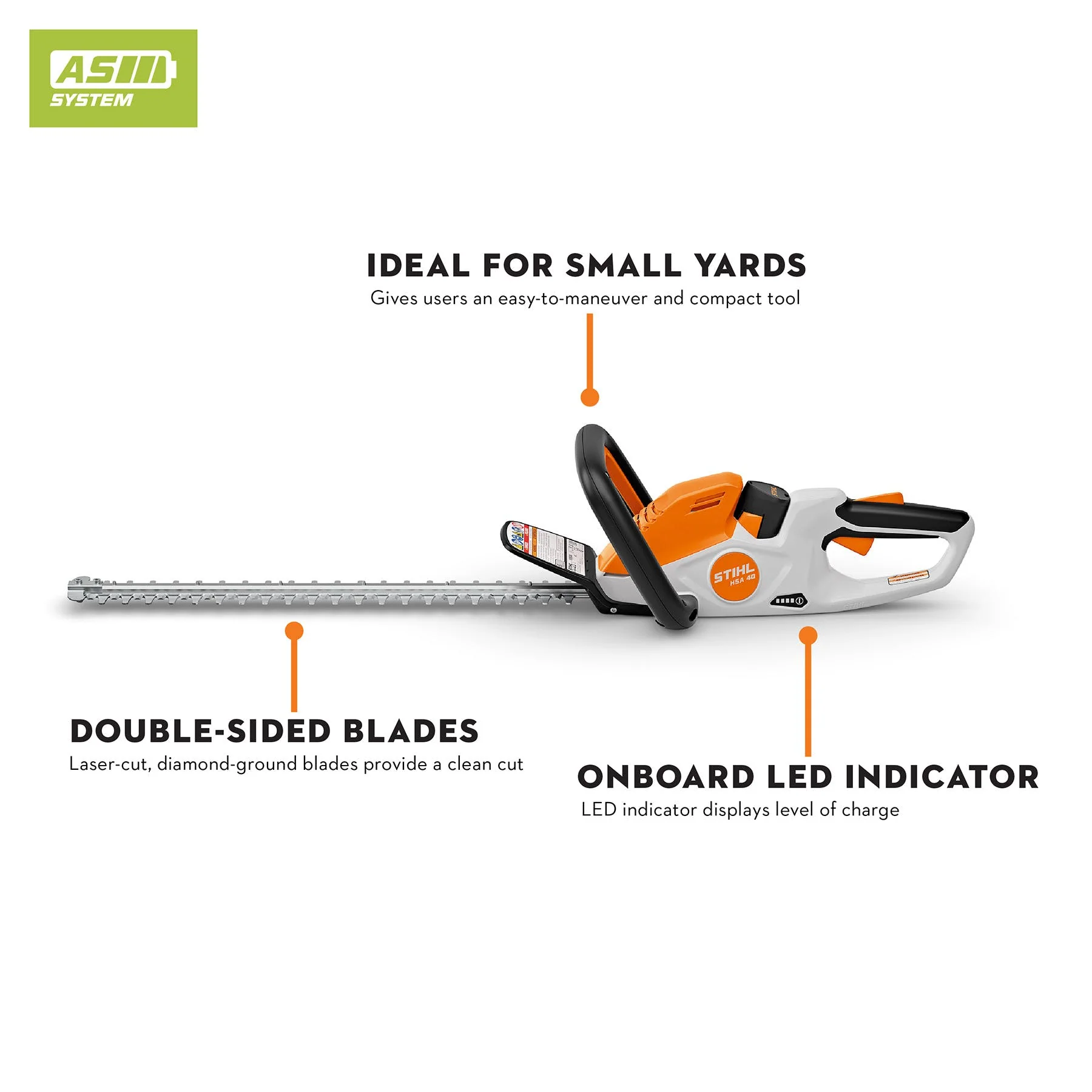 STIHL® HSA40U Hedge Trimmer (Unit Only) - Image 3