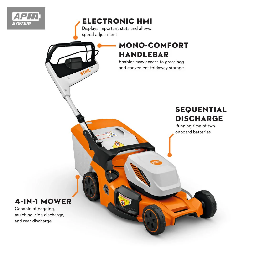 STIHL® RMA 453 PV  Self-Propelled Battery Lawn Mower (Set) - Image 2