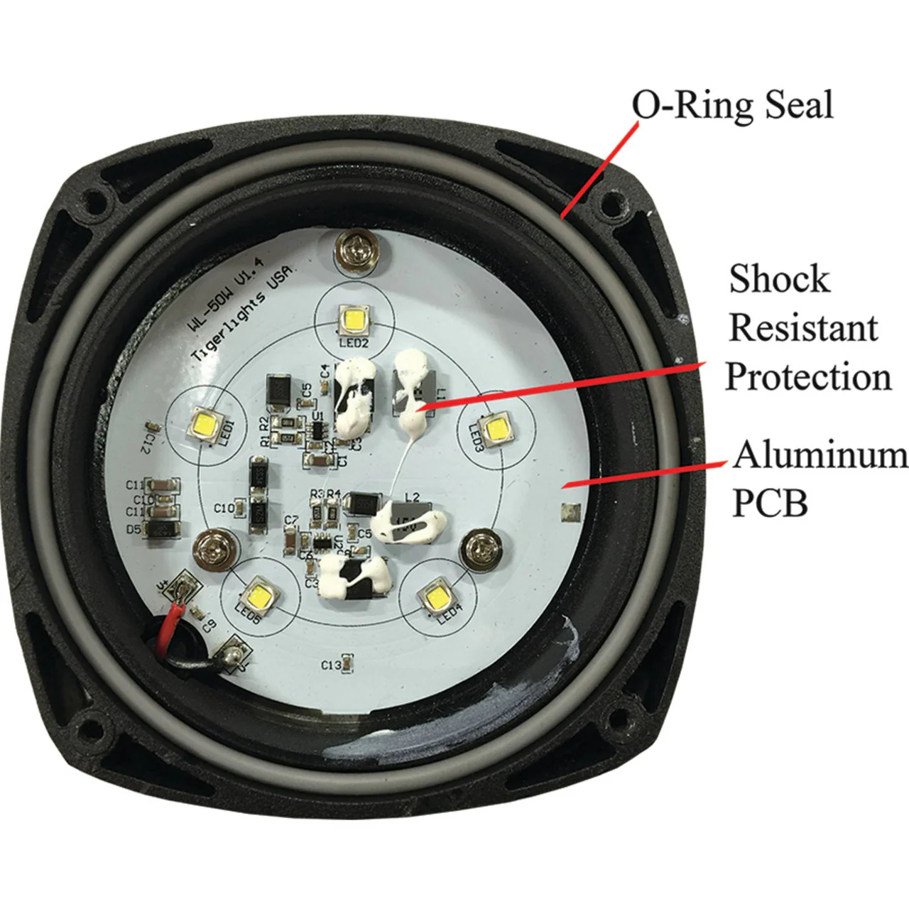 Tiger Lights Industrial 50W Compact LED Flood Light - Generation 2 (TL500F) - Image 3